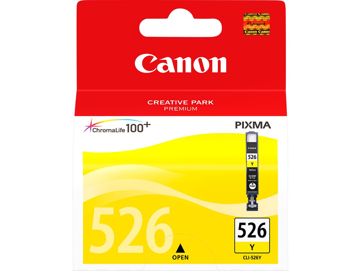 CANON Tintenpatrone yellow CLI-526Y PIXMA iP 4850 9ml (4960999670058)