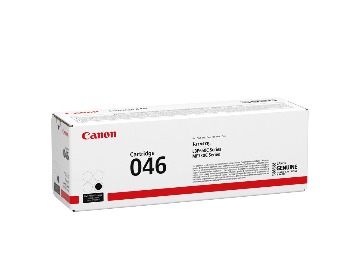 CANON Modulo di toner 046 nero 1250C002 LBP653Cdw/654Cx 2200 pagine (4549292073904)