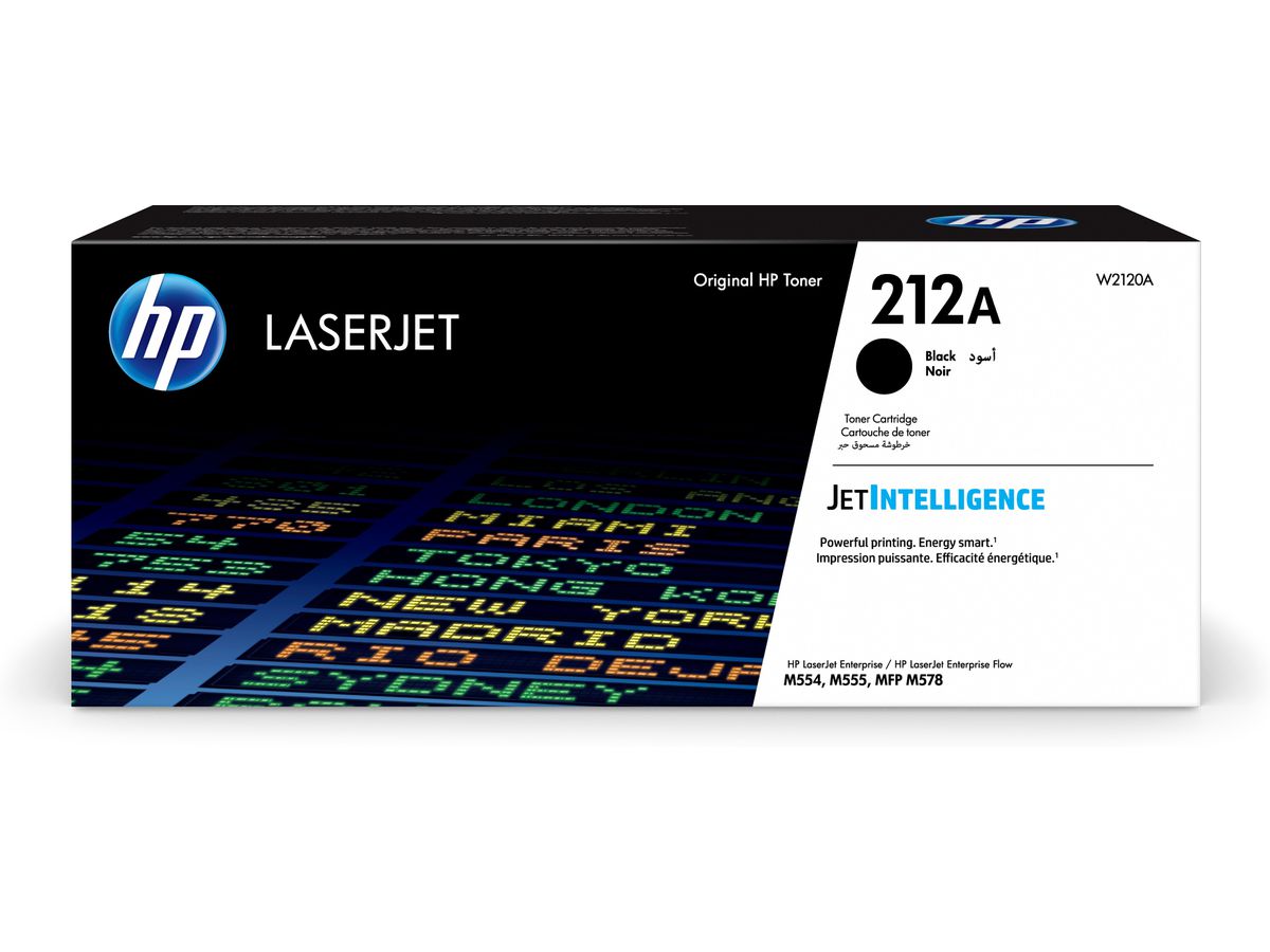 HP Cartouche toner 212A noir W2120A CLJ Ent.M554/MFP M578 5500 p. (0194441428858)