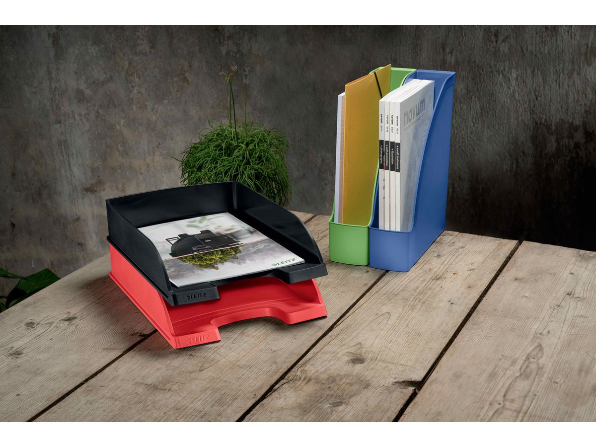 LEITZ Corbeille Courrier Recycle A4 5227-50-50 vert, CO2 neutre (4002432134557)