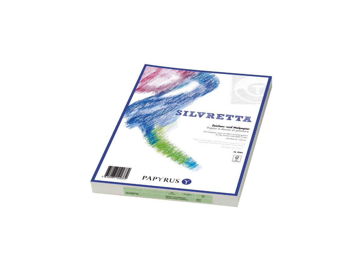 PAPYRUS Zeichenpapier A4 88248944 140g, weiss 100 Blatt (7612285122358)