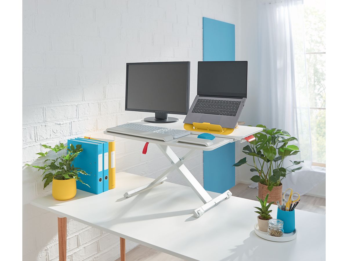 LEITZ Attacco alla scrivania Cosy 6532-00-85 grigio 420x72x800mm 1 pezzo (4002432129430)