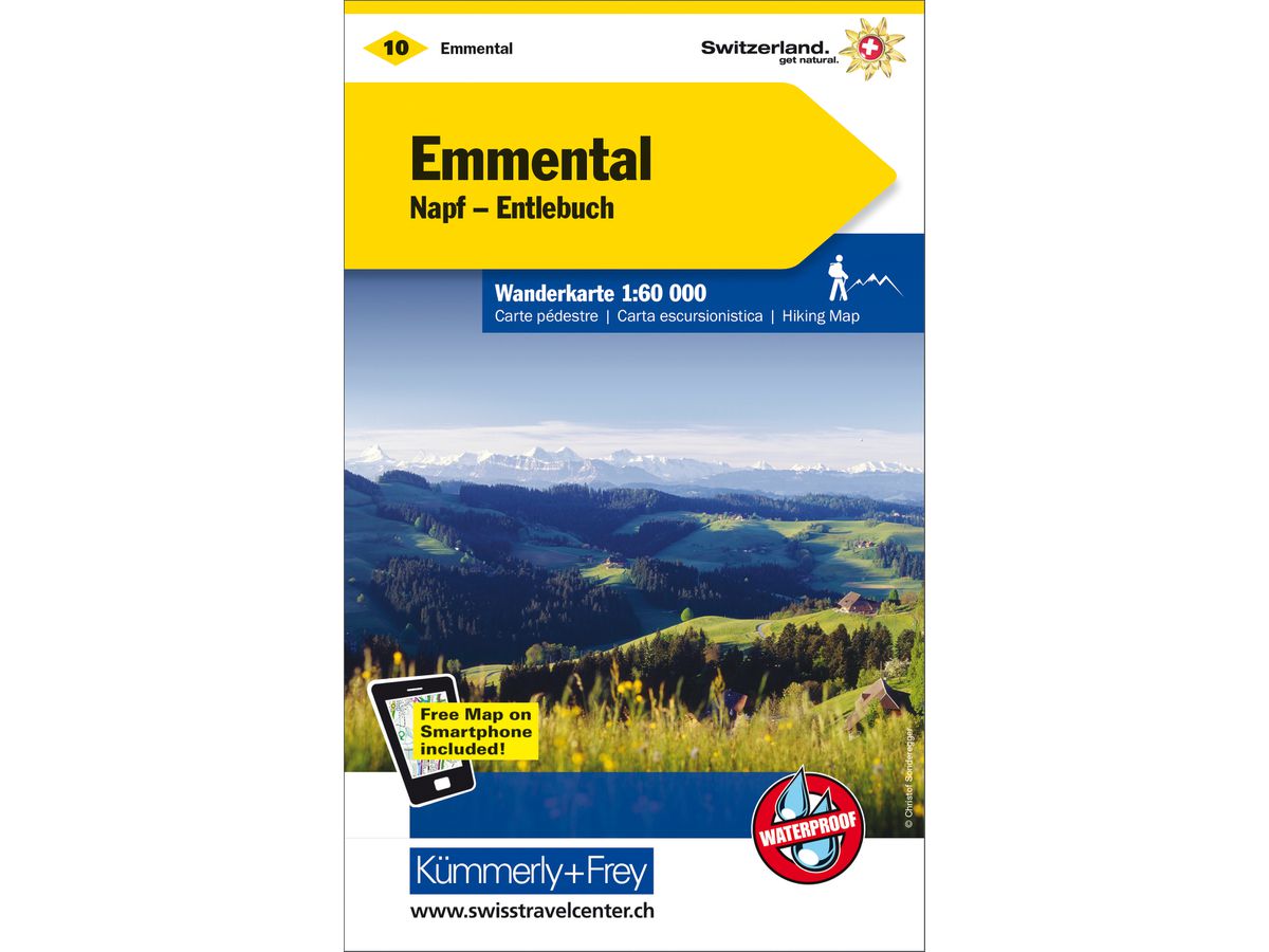 KÜMMERLY+FREY Carta escursionistica 325902210 Emmental-Entlebuch 1:60'000 (9783259022108)
