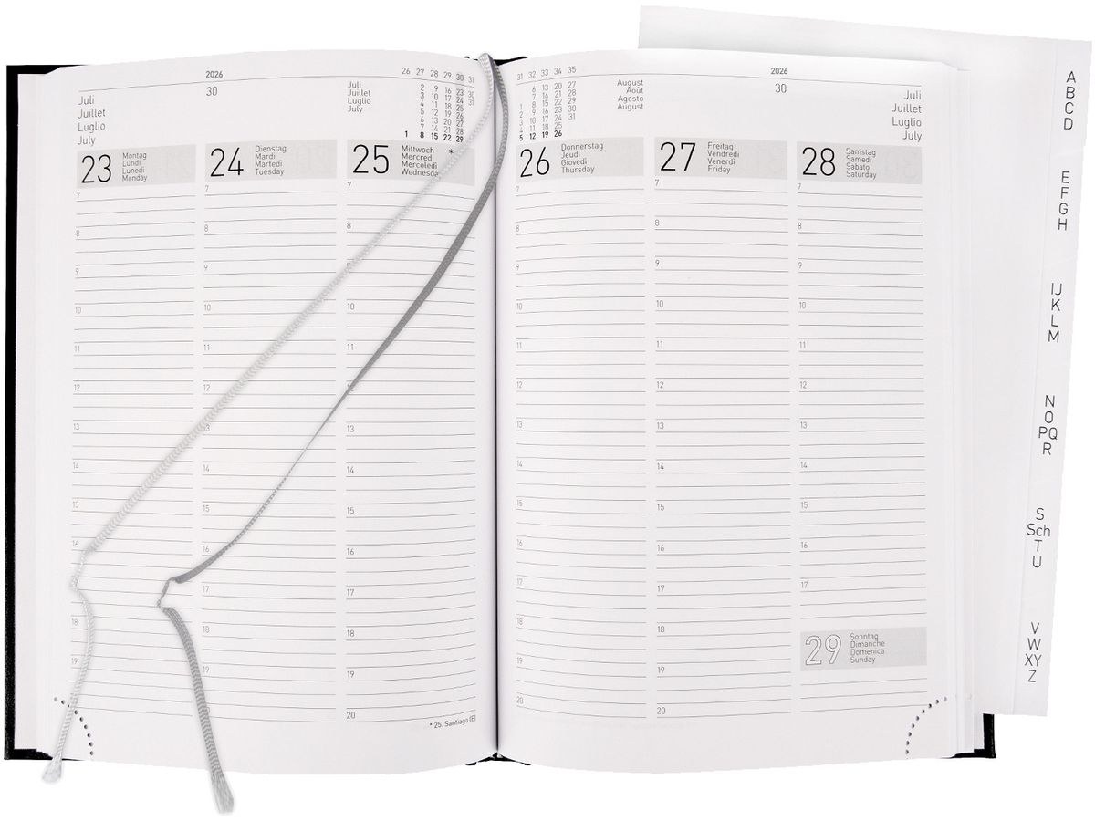 BIELLA Agenda Terminia 2026 806536020026U 1S/2P noir ML 14.5x20.5cm (7611365523924)