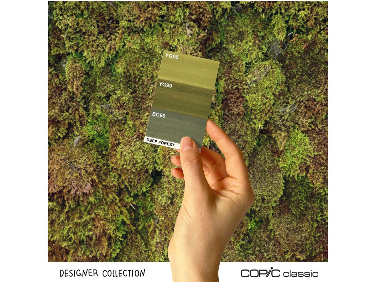 COPIC Marker Classic Designer 200750308 Deep forest tints 3 pièces (4013695268750)
