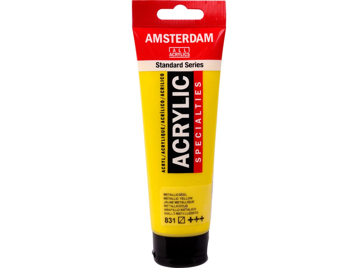 AMSTERDAM Colore acrilici 120ml 17098312 giallo metallico 831 (8712079533403)