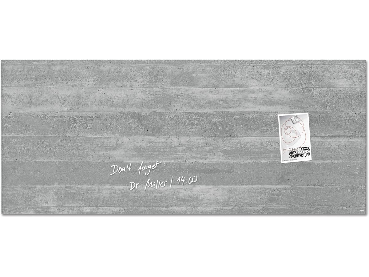 SIGEL Glass Calamitaboard GL248 cemento 1300x550x15 mm (4004360836053)