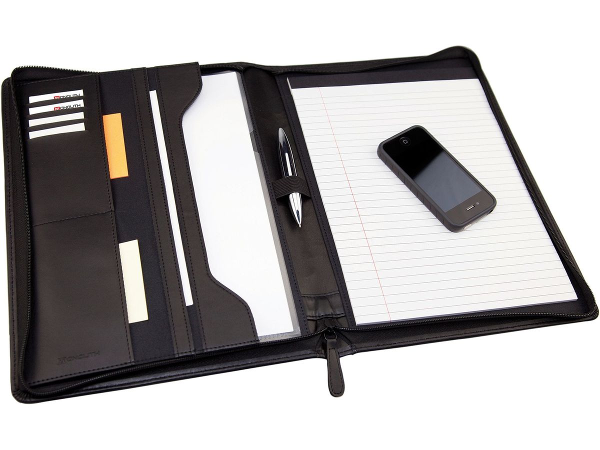 MONOLITH Schreibmappe 2000002910 A4 schwarz (5016469291007)