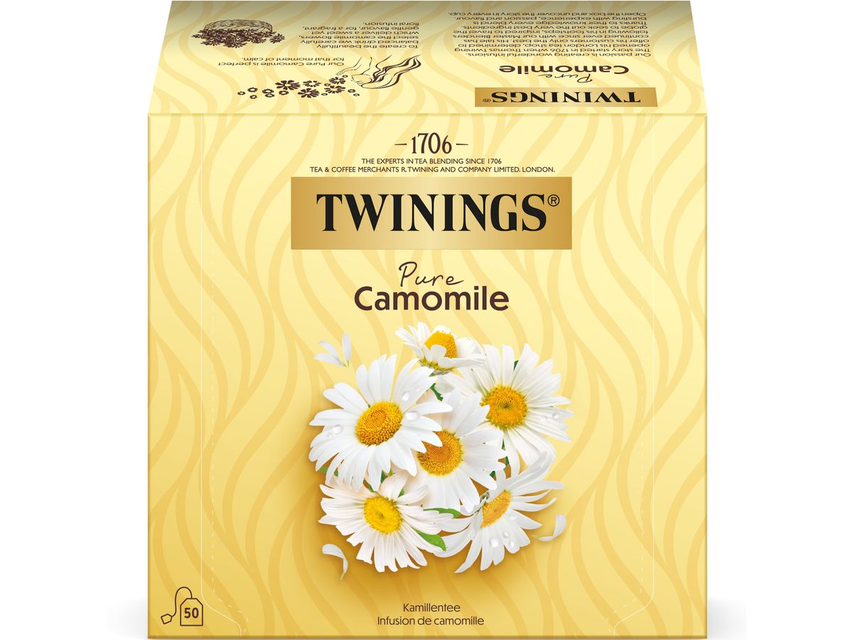 TWININGS Camomilla puro 100012267 Borse 1g, 50 pz. (0070177170493)