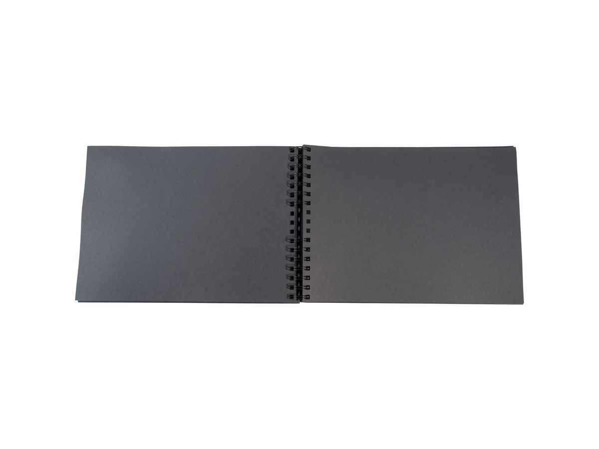 EXACOMPTA Kit Scrapbooking 32x22cm 16801E schwarz 70 Seiten (3130630168010)