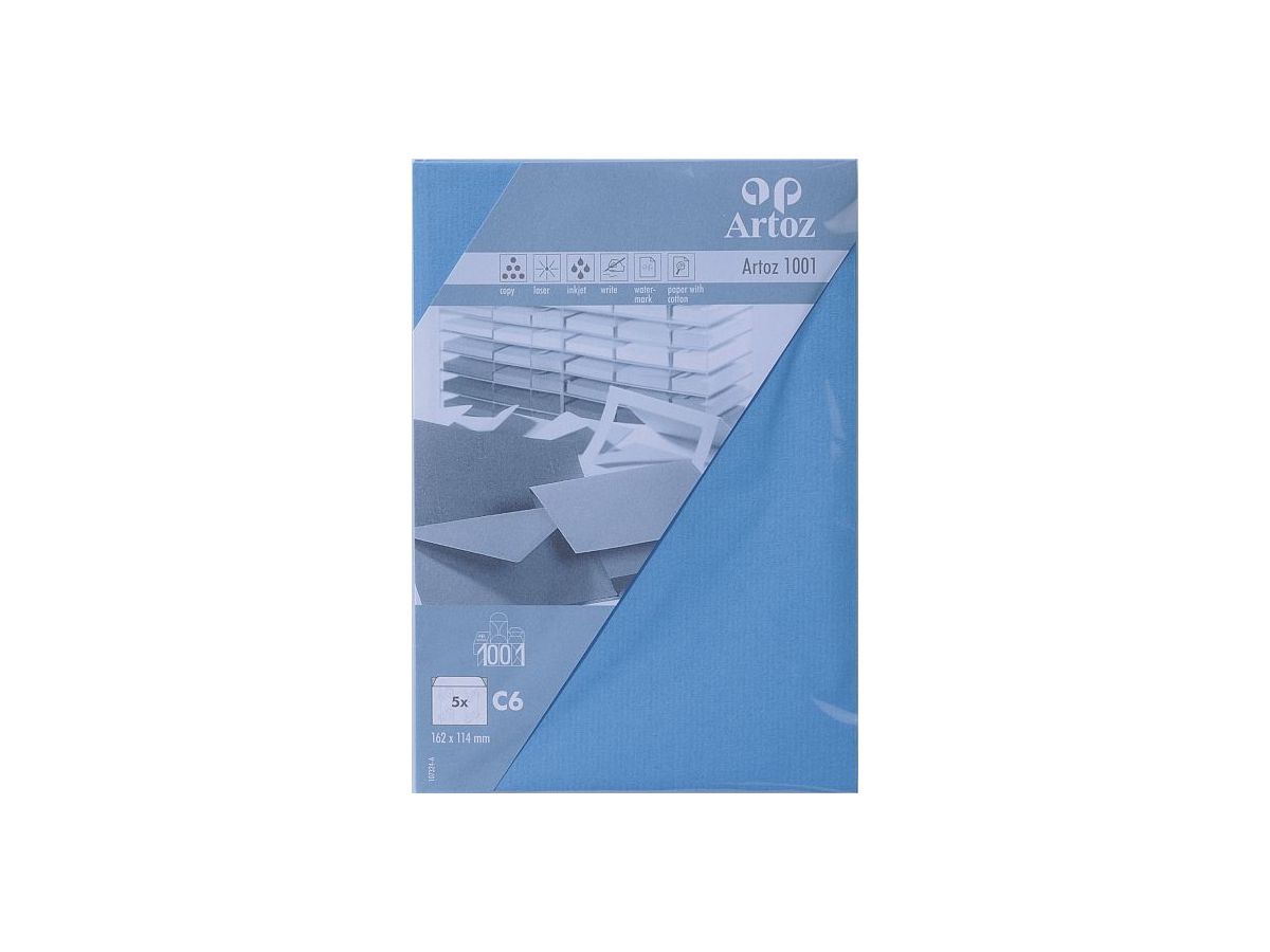 ARTOZ Enveloppes 1001 C6 107324184 100g, bleu marie 5 pcs. (7612450704914)
