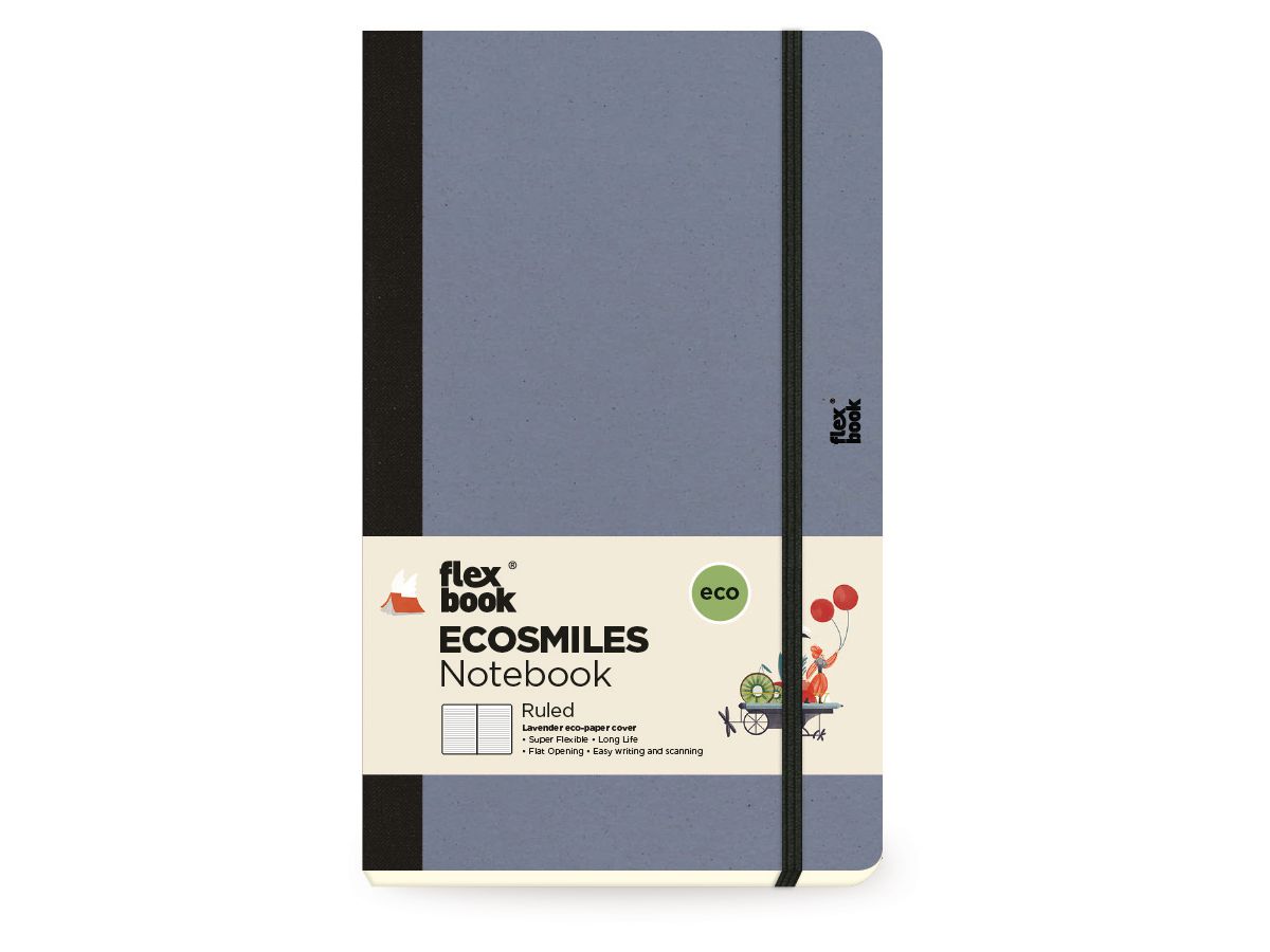 FLEXBOOK Notebook Ecosmiles 21.0012 liniert 13x21 cm lavender (5204902524083)