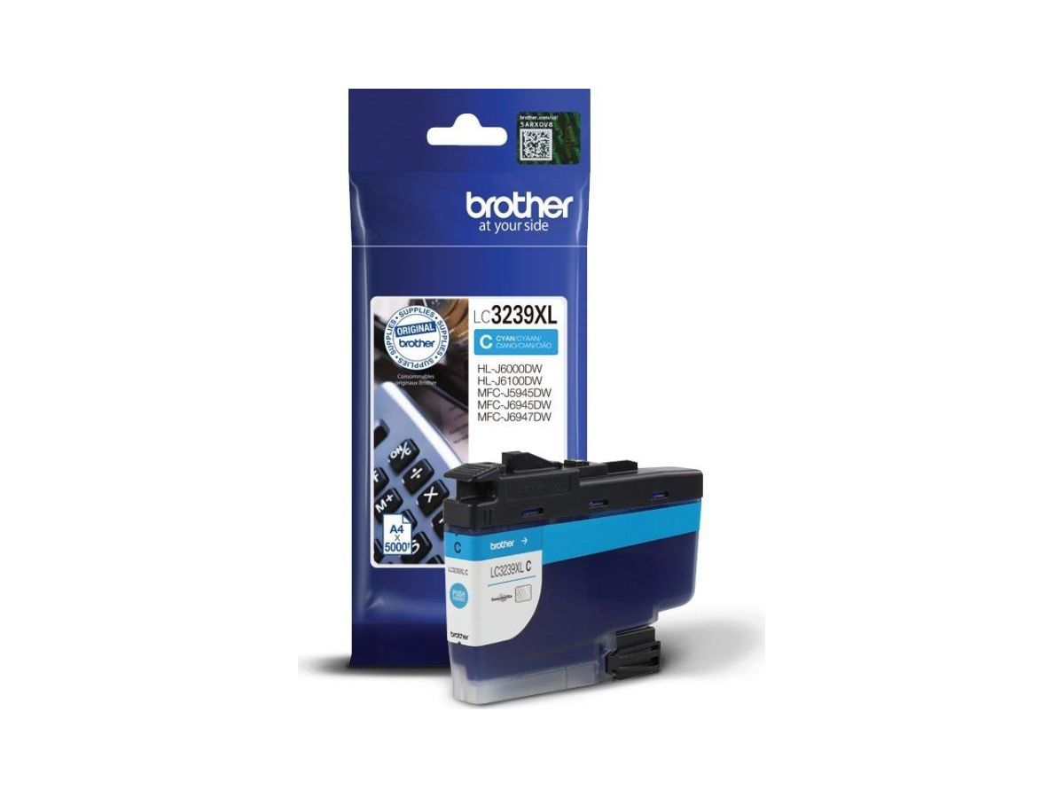 BROTHER Cartouche d'encre HY cyan LC-3239XLC MFC-J5945DW 5000 pages (4977766787895)