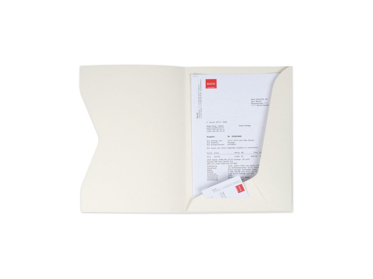 ELCO Cartella offerta Prestige A4 29450.22 ivory 10 pezzi (7611722018759)