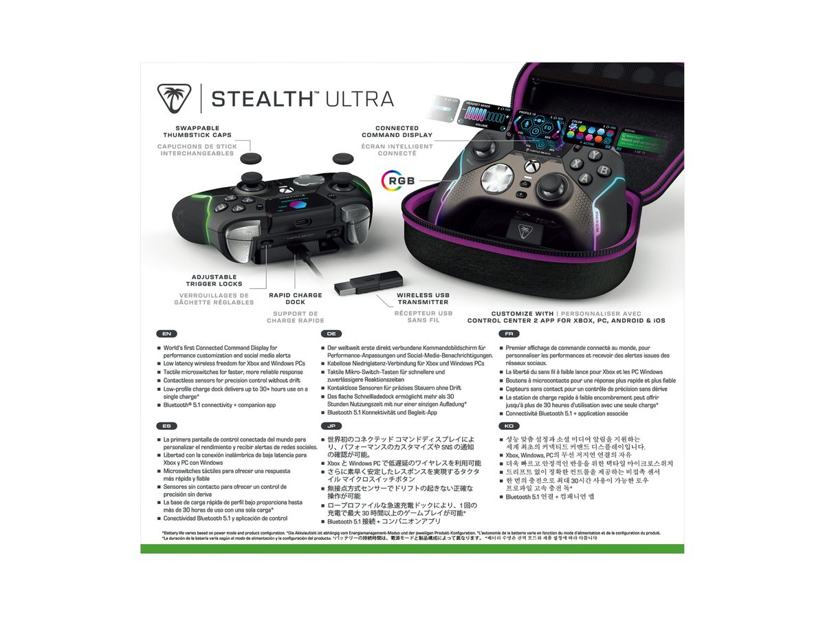 TURTLE BEACH Stealth Ultra Controller TBS071005 Wireless, for Xbox, PC (0731855007103)