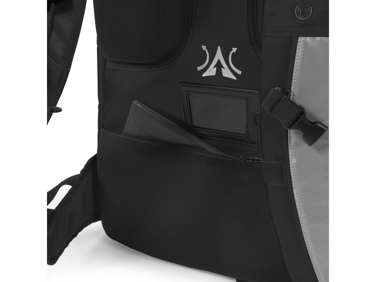 DICOTA Backpack REFLECTIVE 38 litre P20471-06 black (7640186417600)