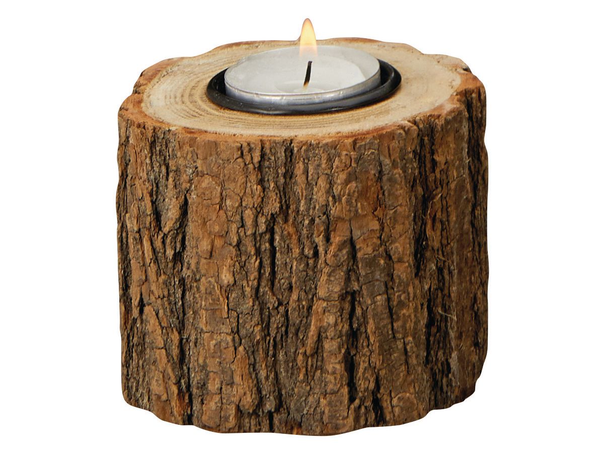 ROOST Porta tealight 10x10x10cm 10031493 legno, metallo Albero (4032037675995)