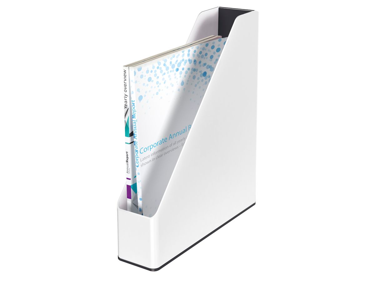 LEITZ Cassetta archivio WOW A4 5362-10-95 bianco/nero (4002432122073)