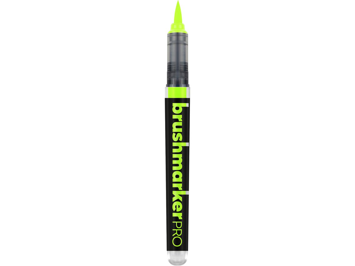 KARIN Brush Marker PRO neon 0210 27Z0210 yellow green (5904446025854)