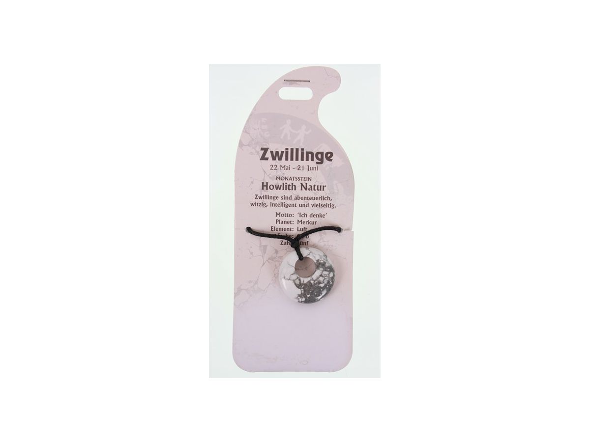 ROOST Collana Gemelli G251 Howlith nature (9002663652511)