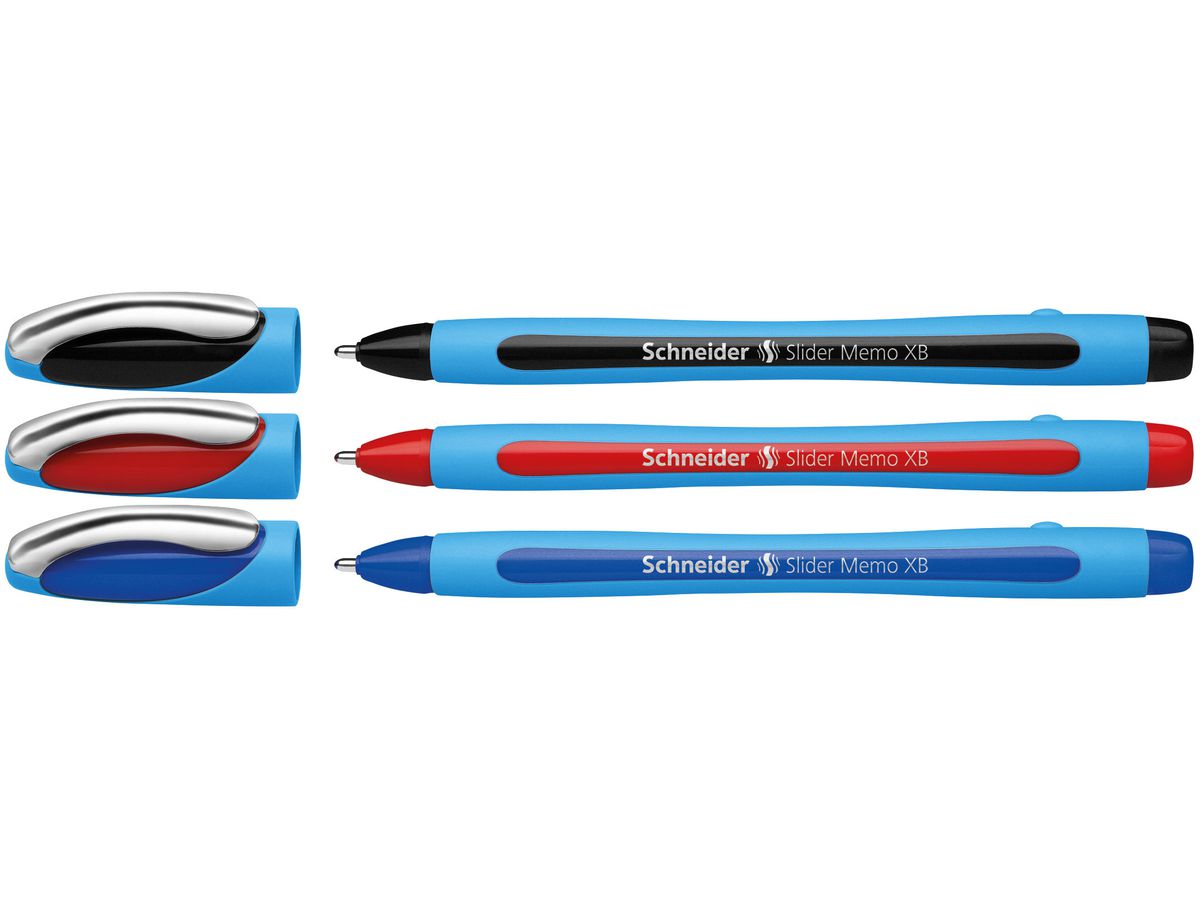 SCHNEIDER Penna sfera Slider Memo XB 150293 ass. astuccio 3 pezzi (4004675065445)