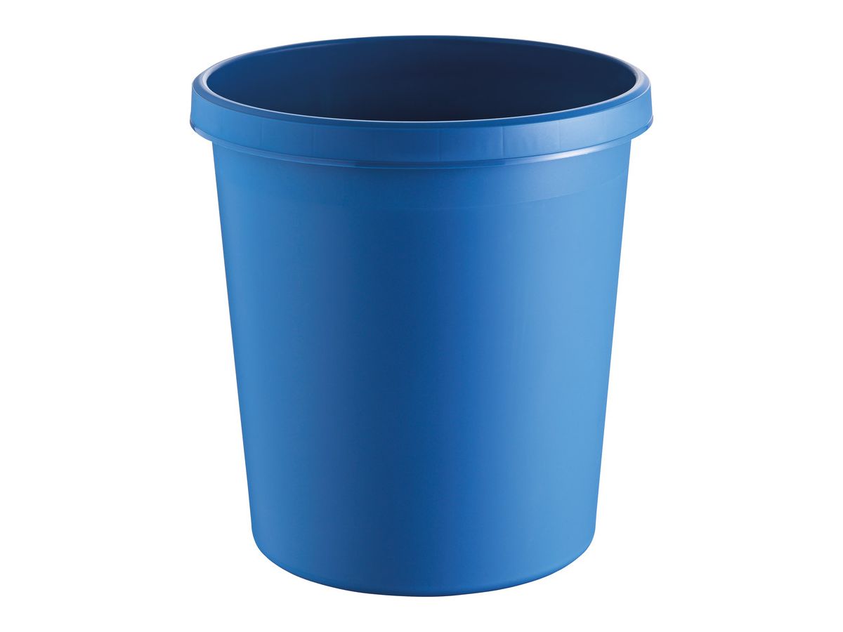 HELIT Corbeille à papier H6105834 bleu 18lt (4012086052503)