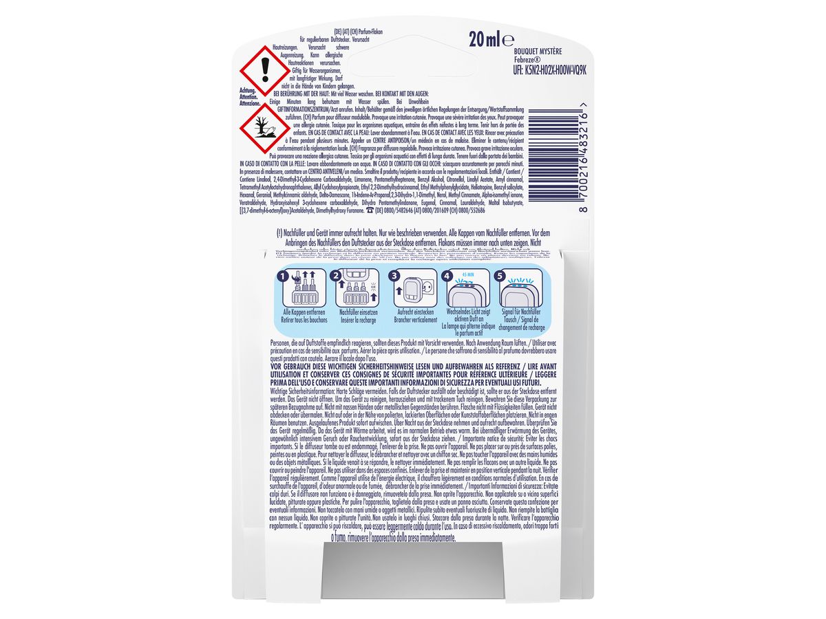 FEBREZE Appareil à parfum Refill 971890 Lenor Amethyst (8700216483216)