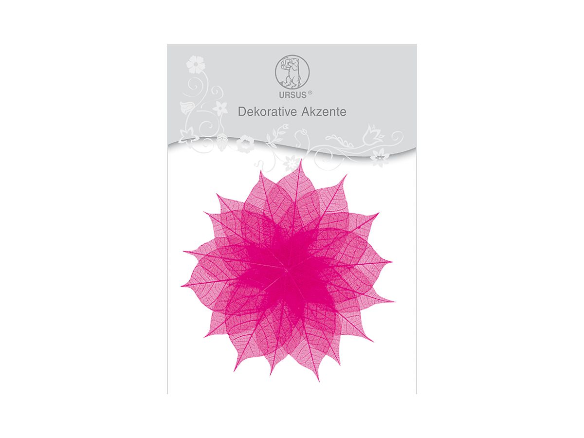 URSUS Schleierblätter 56360067 eosin 16 Stück (4008525642695)