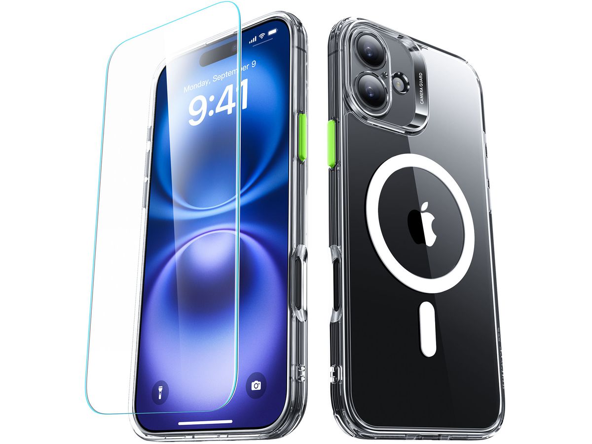 ESR Classic Hybrid Case MagSafe 1A79401 +Glass iPhone 16 Clear (4894240242964)