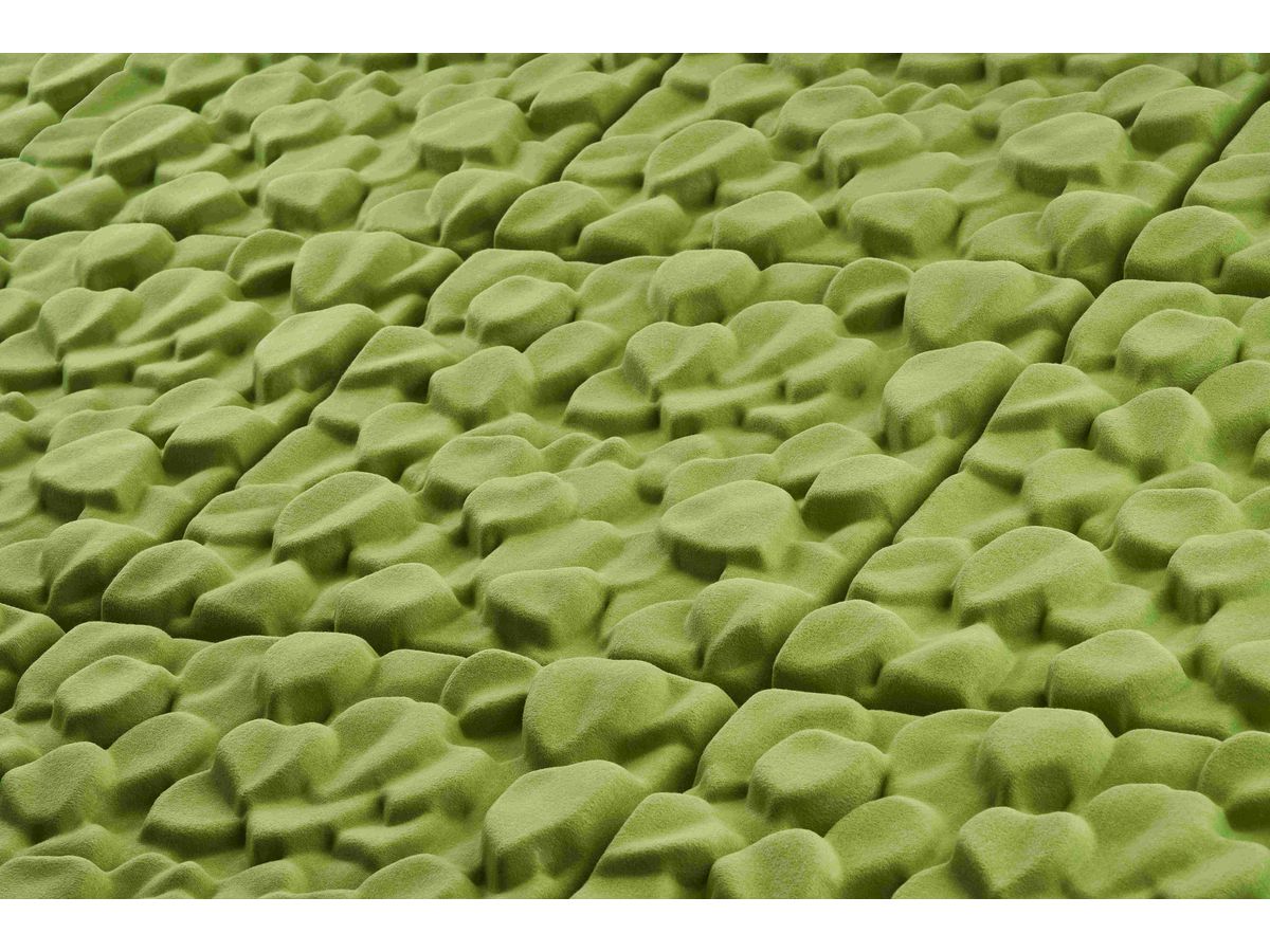 SUONO Pannelli a parete 60x60x7.4cm 3511.U09.1383 SCULPTURE, verde 4 pezzi (7640439765830)