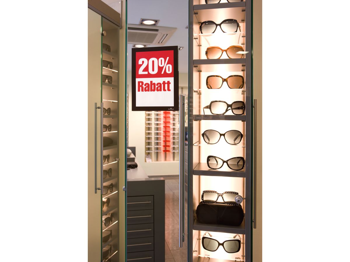 DURABLE Sichtfenster Duraframe 487101 schwarz, selbstklebend 2 Stk. (4005546404851)