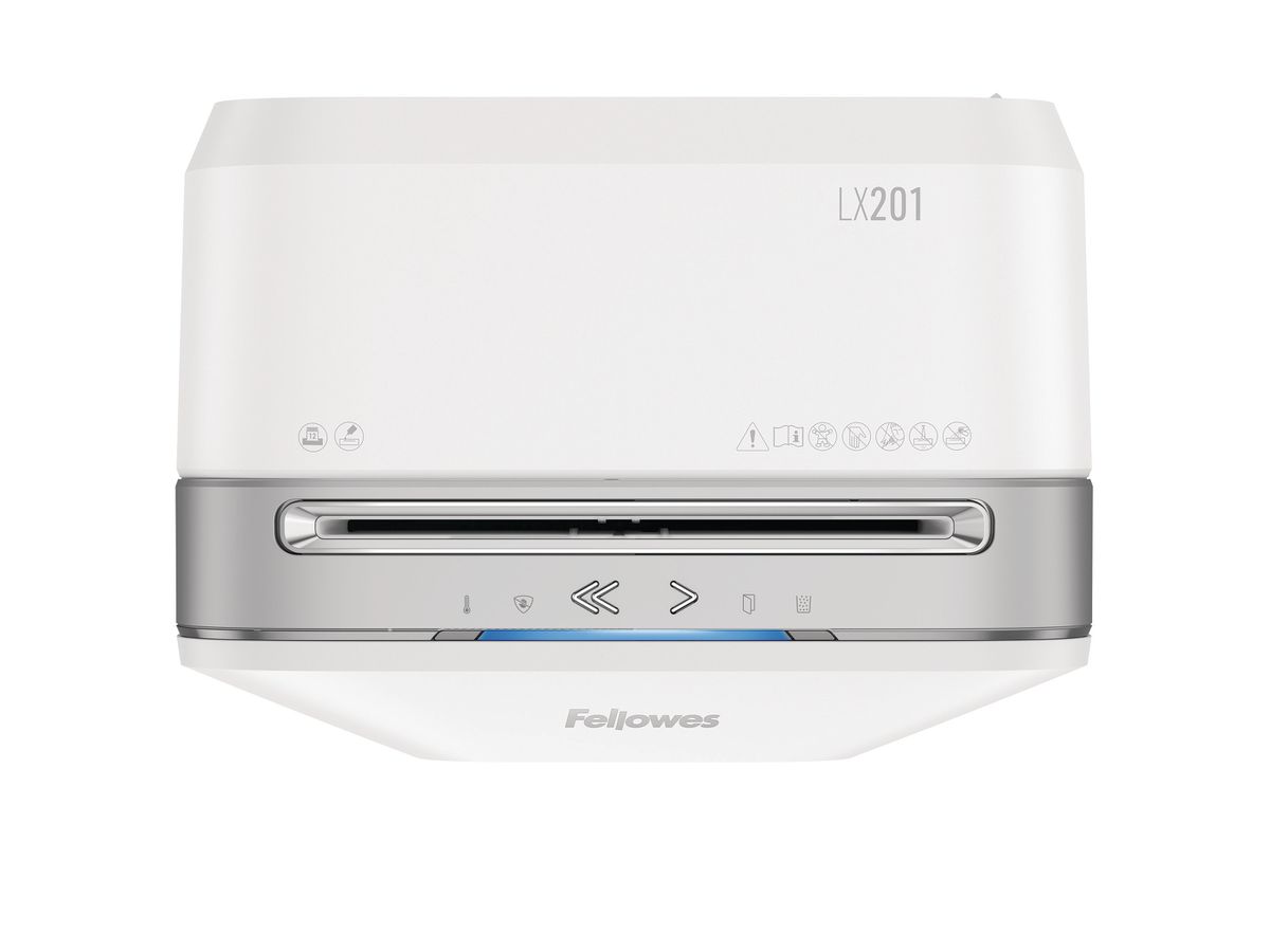 FELLOWES Aktenvernichter Powershred 5103801 LX201, weiss, P-5, 22lt (0043859755592)