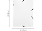 BIELLA Dossier ferm. Élastique A4 17840101U blanc, 355gm2 200 flls. (7611365437382)