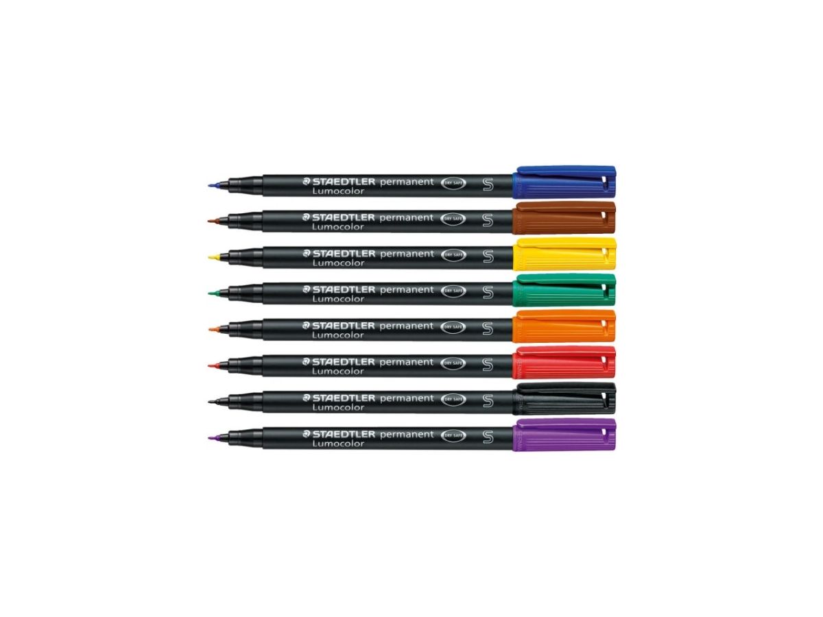 STAEDTLER Lumocolor permanent S 313 WP8 8 Farben ass. (4007817308585)