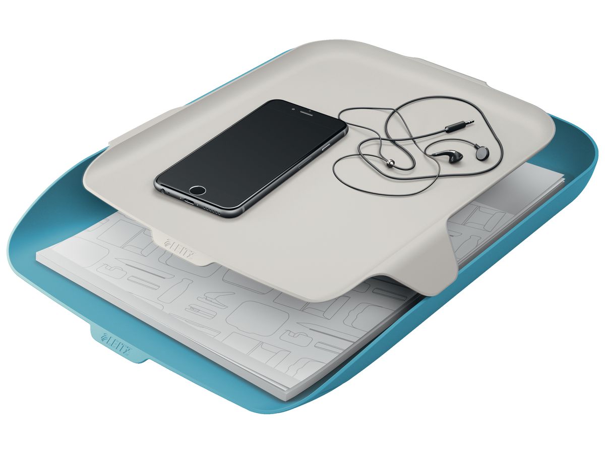 LEITZ Corbeille Courrier Cosy A4 5259-00-61 bleu (4002432124824)