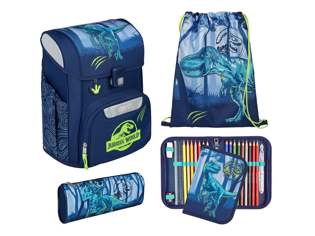 SCOOLI Schulthek-Set EasyStart JUSU8256 Jurassic World 5-teilig (4043946326625)