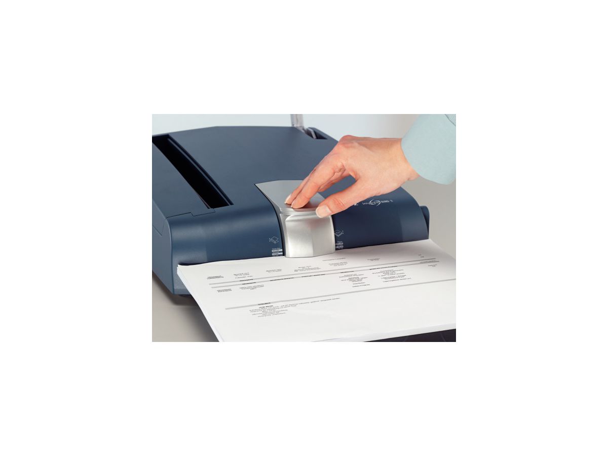 LEITZ Bindegerät impressBind 140 -A4 74470000 silber/blau 322x121x515mm (4002432385218)