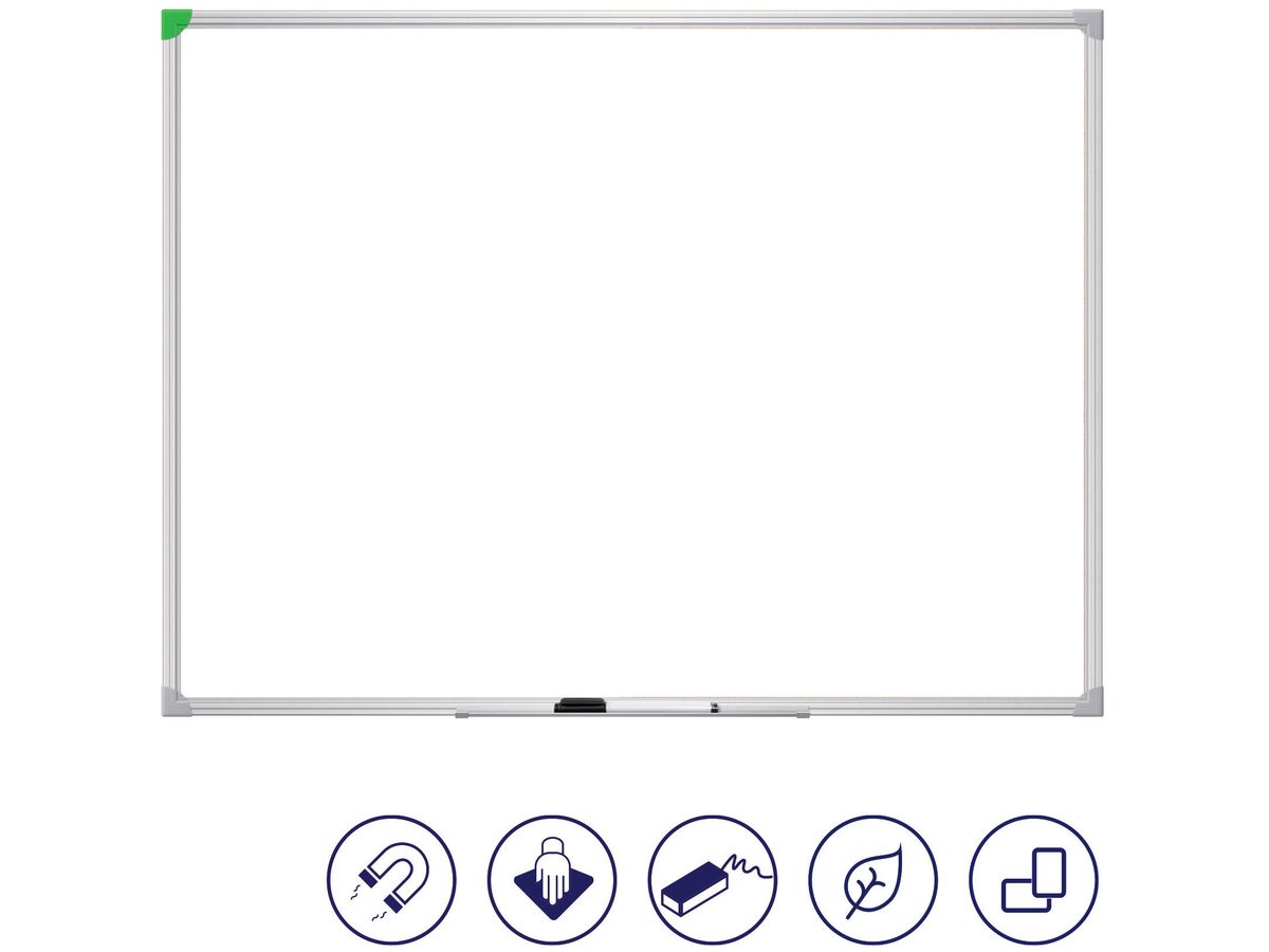 FRANKEN Tableau blanc 80x120 cm SC918012 U-Act!Line, acier, peint (4016946221641)