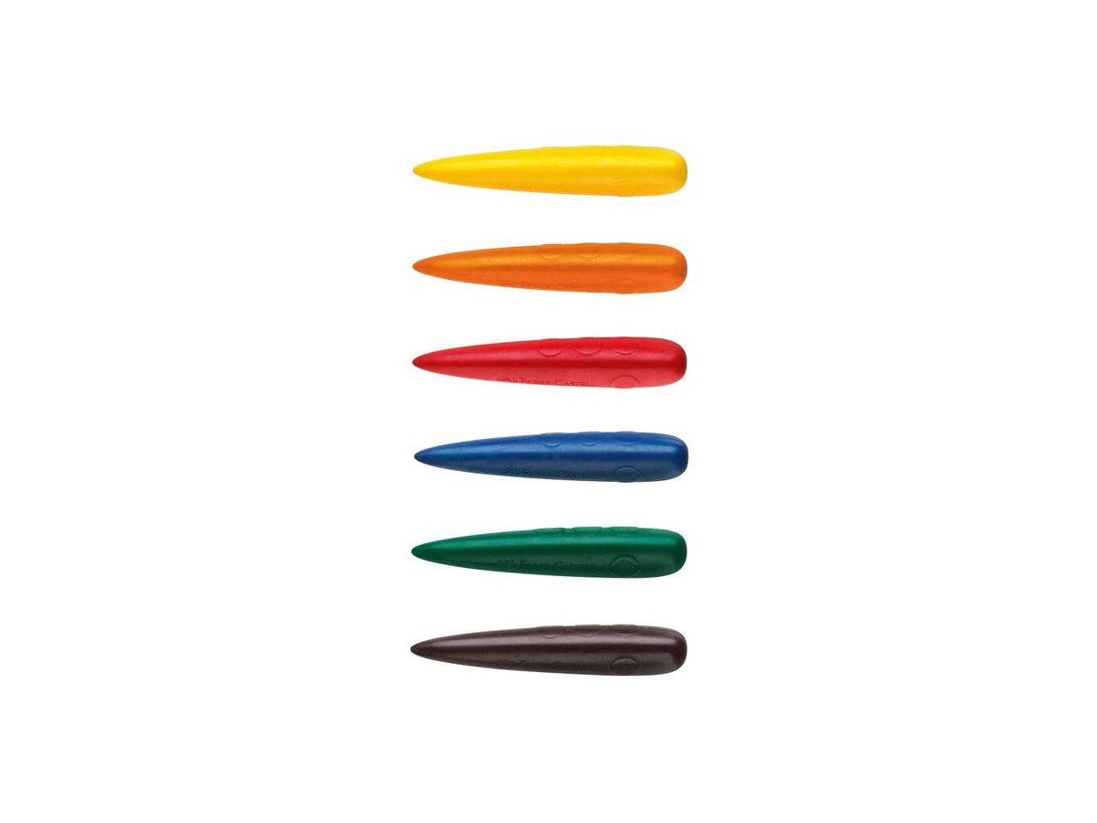 FABER-CASTELL Craie doigt 120404 6 couleurs Set (4005401204046)
