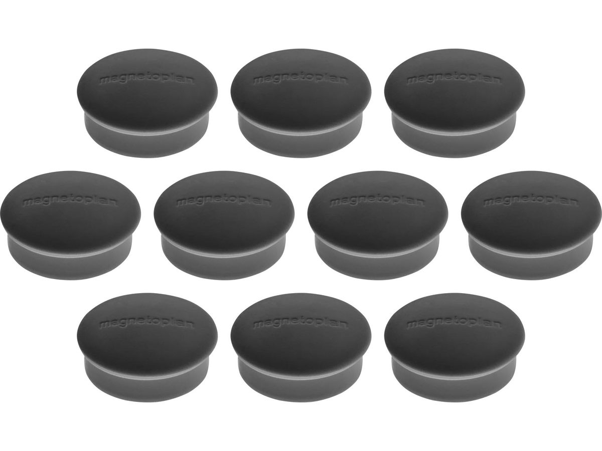 MAGNETOPLAN Aimant Discofix Mini 19mm 1664612 noir 10 pcs. (4013695016368)