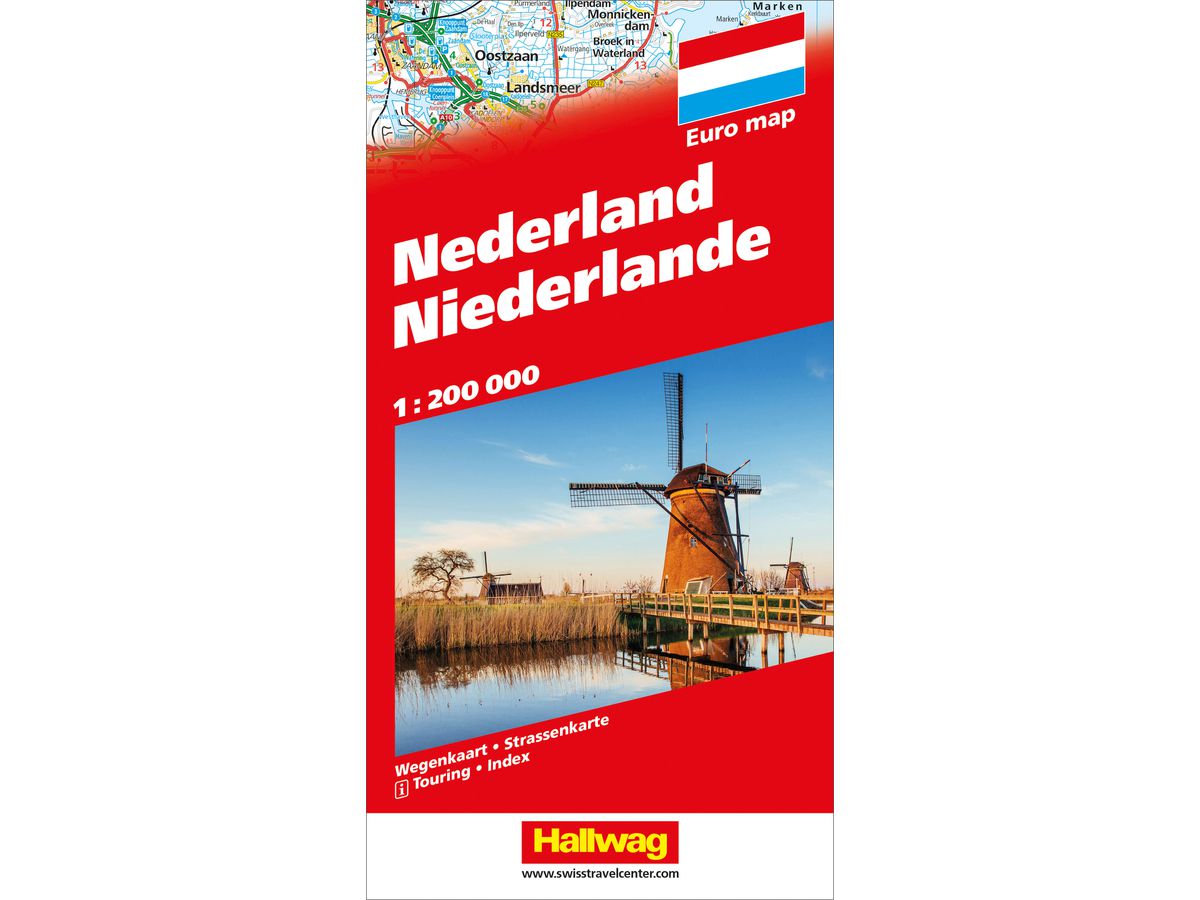 HALLWAG Carte routière 382830998 Niederlande (Dis/BT) 1:200'000 (9783828309982)