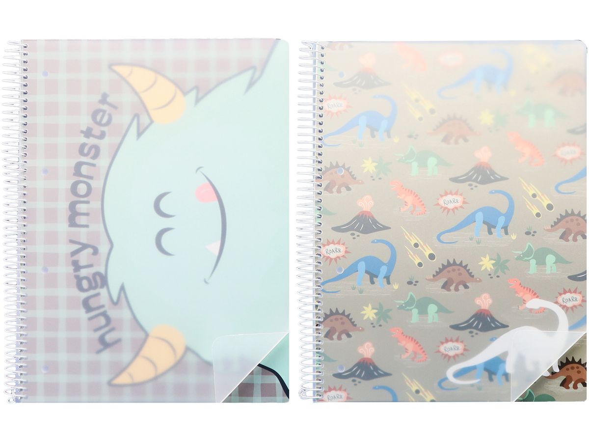 ANCOR Carnet spirale PP Cover A4 122893 B'Log PlayMe, lignés 80f. (5604730122893)