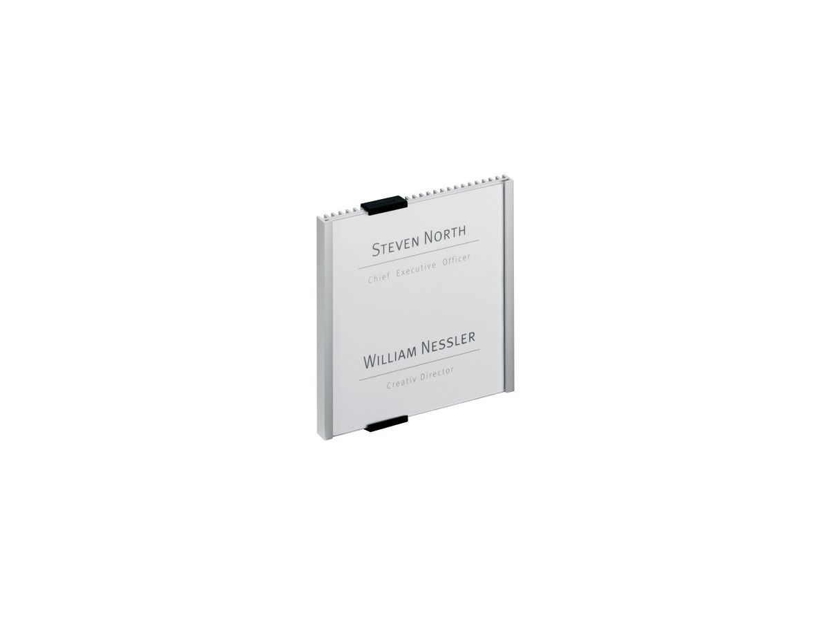 DURABLE Plaque de porte Info Sign 480223 argent, aluminium 149x148.5mm (4005546400044)