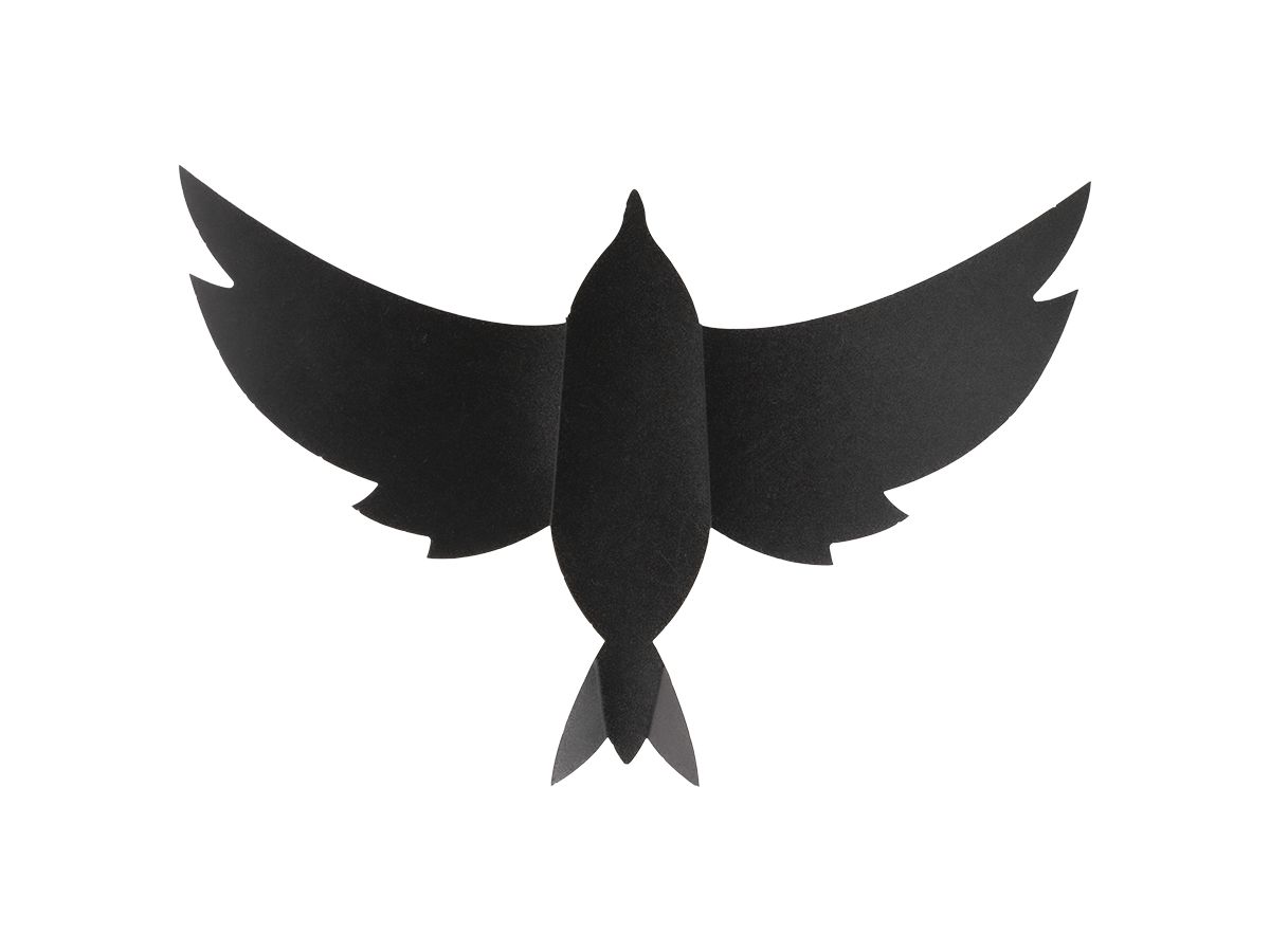 SECURIT Lavagna Gesso 3-D Bird W3D-BIRD nero, 7 pezzi 28x16.3x1cm (8719075287583)