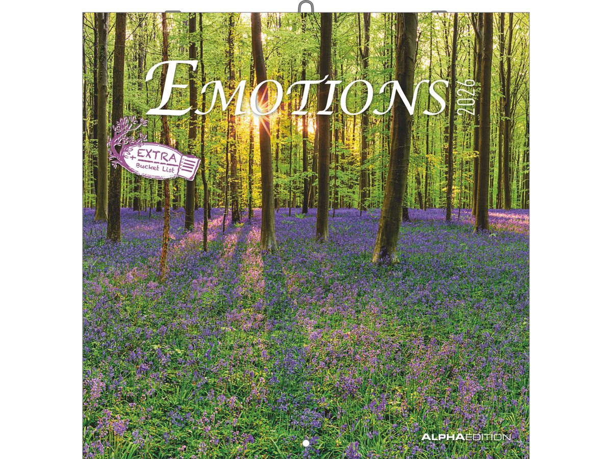 ALPHA EDITION Bildkalender 2026 160569 Emotions ML 30x30cm (4069095005693)