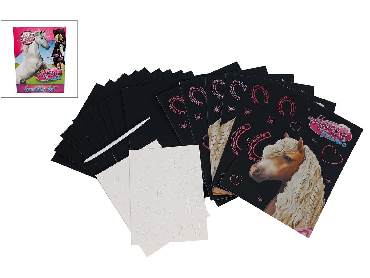 ROOST Scratchkarten Pferd 620957 16-teilig (8713219424346)