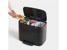 BRABANTIA Treteimer BO 121104 3x11 L schwarz matt (8710755121104)