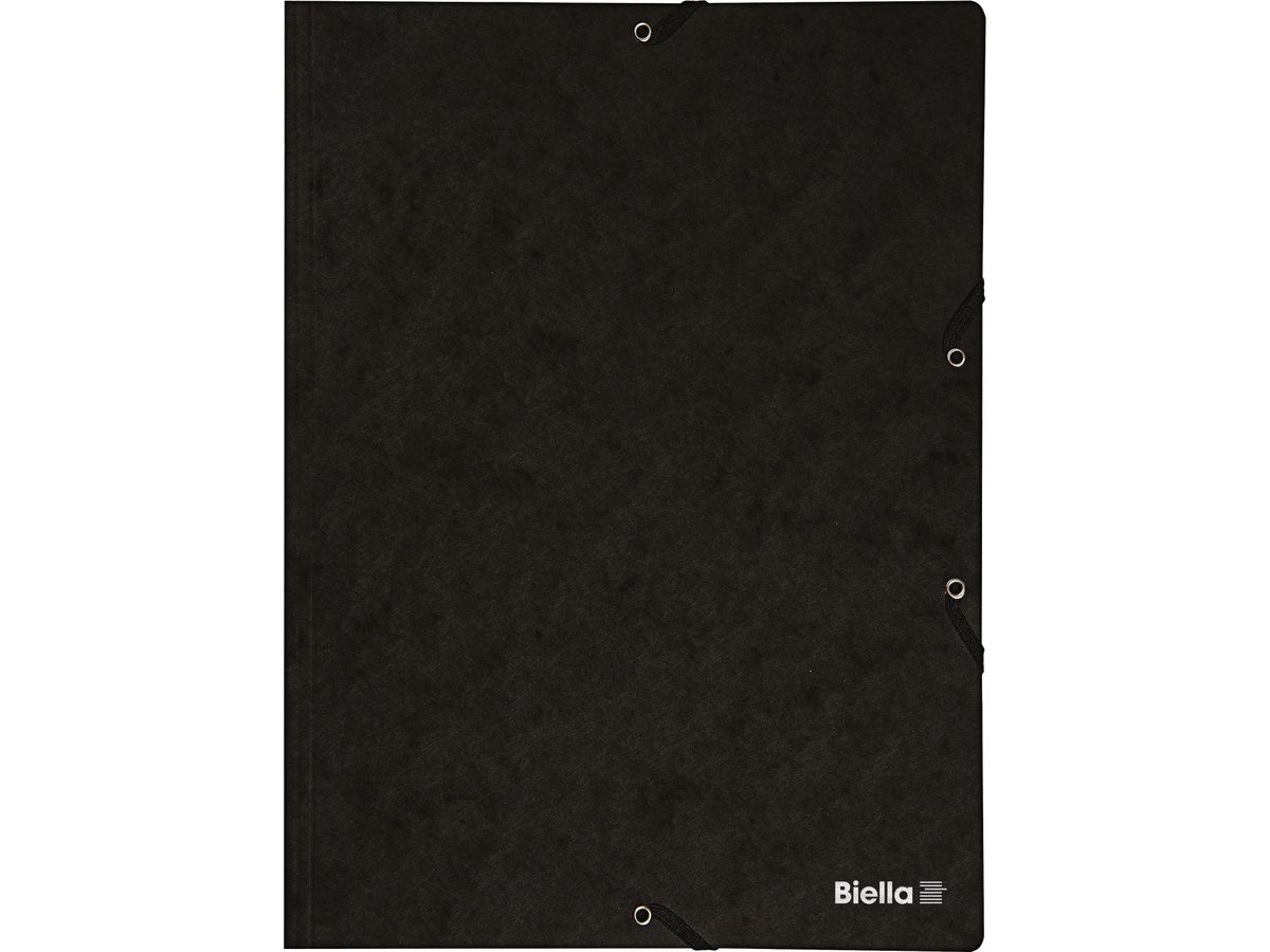 BIELLA Dossier ferm. Élastique A4 17840102U noir, 355gm2 200 flls. (7611365329151)