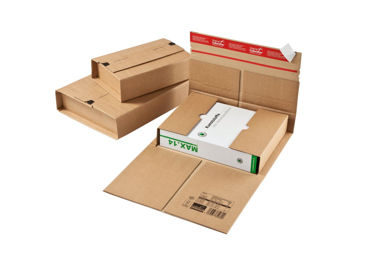 COLOMPAC Univ.Versandverpackung A4 2053514 305x230x92mm braun 20 Stück (4033657350309)