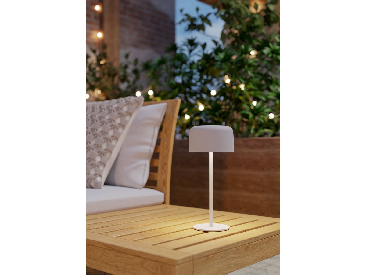 EGLO Lampada da tavolo Roccanova 901892 bianco, solare (9008606355044)